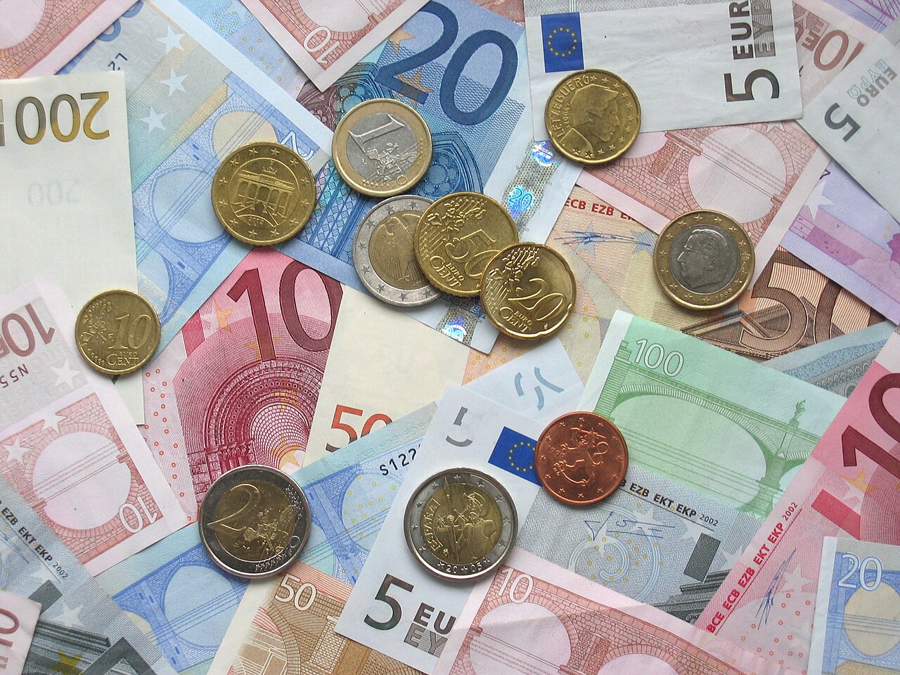 Monedas y billetes de euro